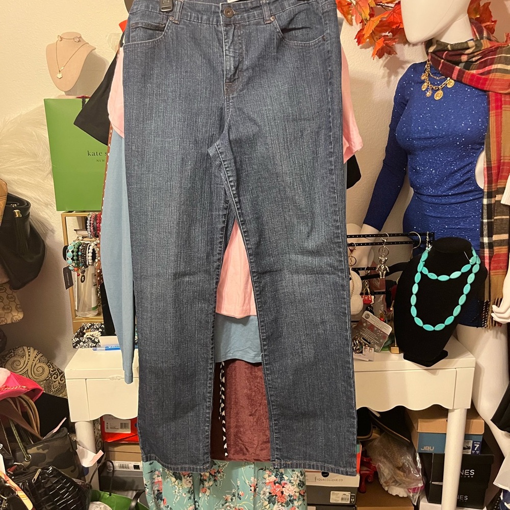 Bandolino Women's Straight Leg Jeans in Denim Blue